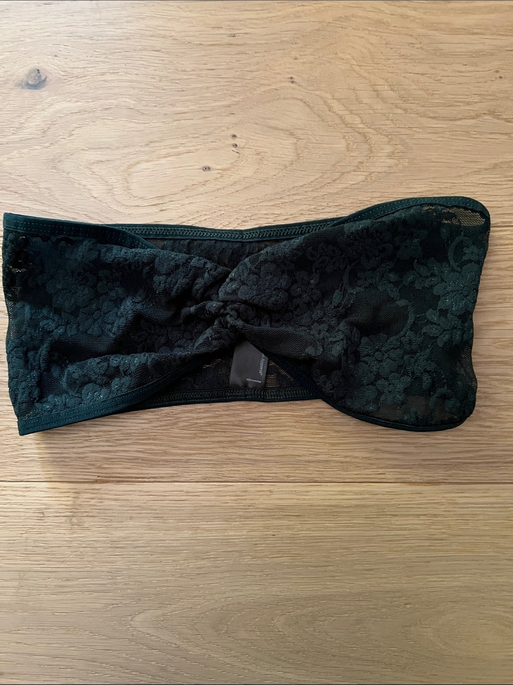 American Apparel Emerald Green Lace Bandeau Top